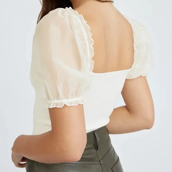 Wilfed SHEER-SLEEVE TOP - Picture 3 of 5